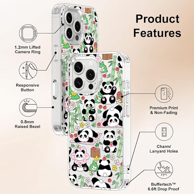 MOSNOVO for iPhone 16 Pro Max Case, Shockproof Military-Grade Protection 6.6ft - Image 6