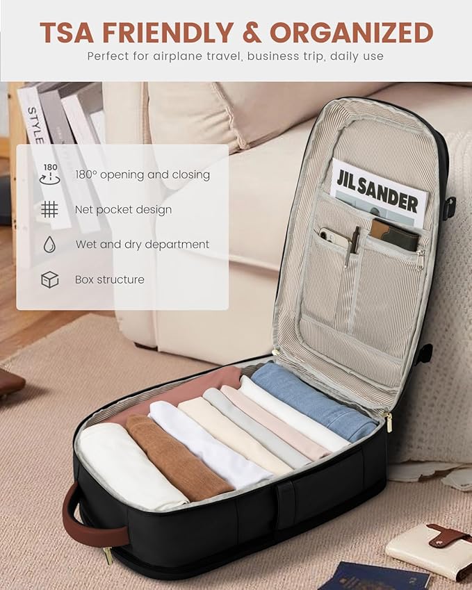 LOVEVOOK Travel Backpack For Women Flight Approved, 50L Large Carry On Backpack - Image 4