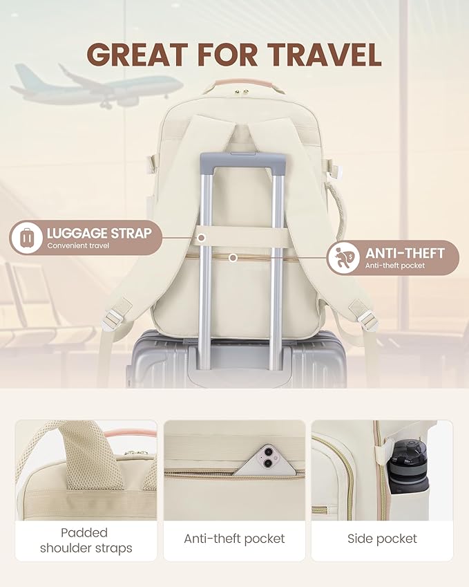 LOVEVOOK Travel Backpack for Women & Men 50L, Airline Approved Carry On - Image 6