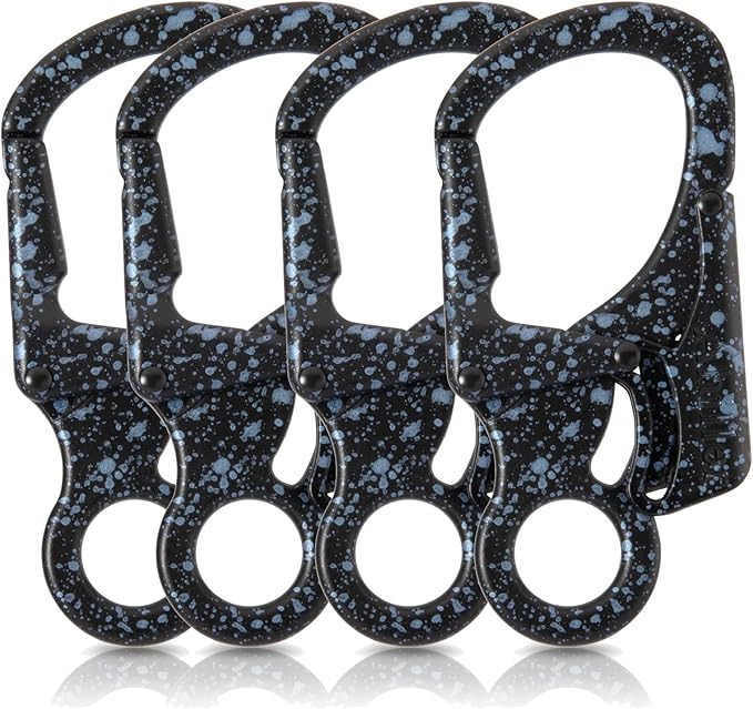 Ahiller Carabiner Clip, Double Anti-Misopening Locking Design, Key Ring Clip by Ahiller