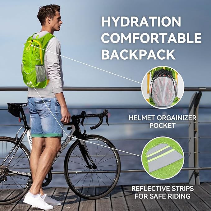 Hydration Backpack with 2L Water Bladder – Lightweight & Durable - Image 5
