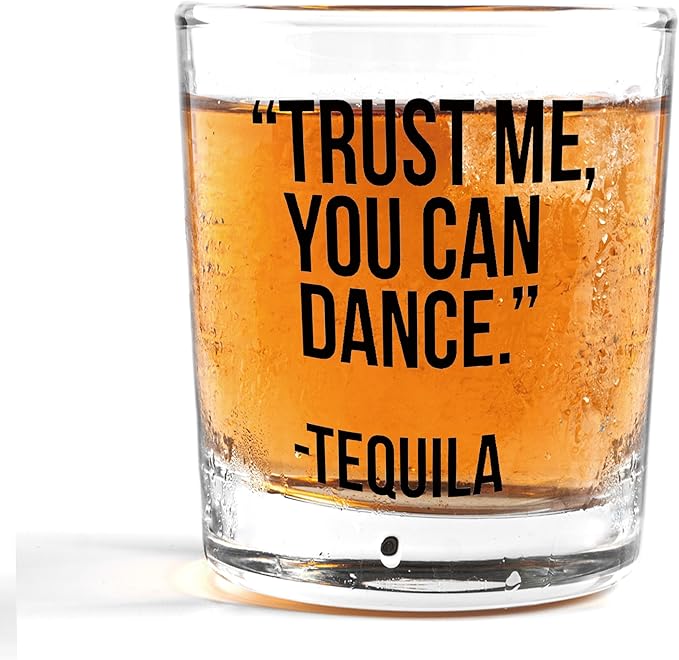 Nogrit Funny Tequila Whiskey Glasses 10 oz, Gifts by Nogrit