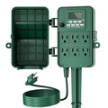 BN-LINK Outdoor Power Stake, 7-Day Programmable Digital Timer, 6 Outlets by BN-LINK