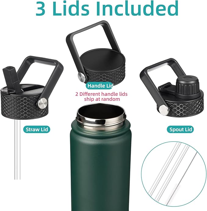 Konokyo Insulated Water Bottle 24oz Stainless Steel Sport Bottles - Image 3