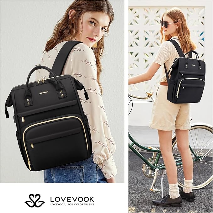 LOVEVOOK Laptop Backpack for Women, 17 Inch Professional Womens Travel Backpack - Image 7