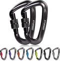 STURME 12kN Heavy Duty Locking Carabiner Clips by STURME