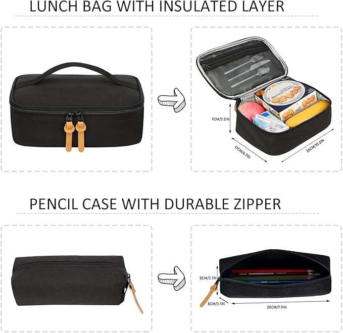 SUPACOOL Casual Laptop Backpack, Lunch bag, Pencil bag, School backpack - Image 3