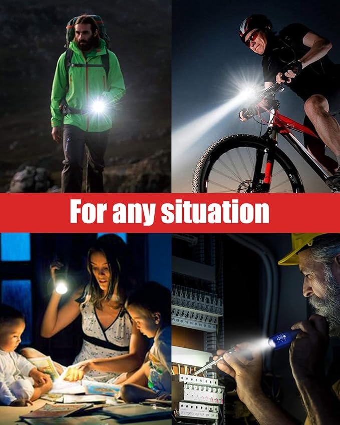 Victoper LED Flashlight 2 Pack Blue, Bright High Lumens Tactical Flashlights - Image 7