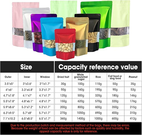 7.1"x10.2" 1 Quart 120pcs Mylar Bags - Image 2