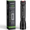 RECHOO S2000 LED Flashlight High Lumens, Super Bright, Mid-Size Tactical by RECHOO