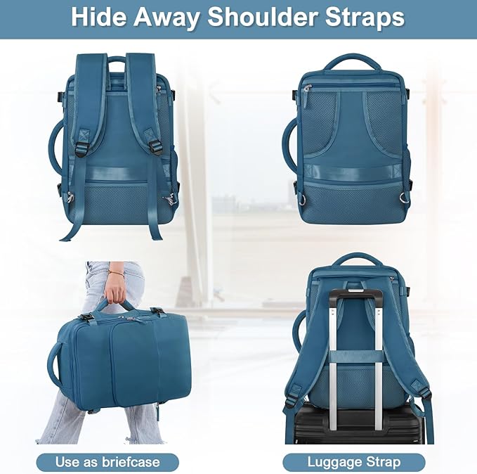 Sinaliy Travel laptop Backpack for Men Women, Personal Item Size Flight Approved - Image 6