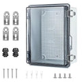 Large Waterproof Electrical Junction Box, IP67 Waterproof Clear ABS Plastic by IGEYAPA