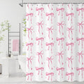 Pink Bow Shower Curtain by Caheansi