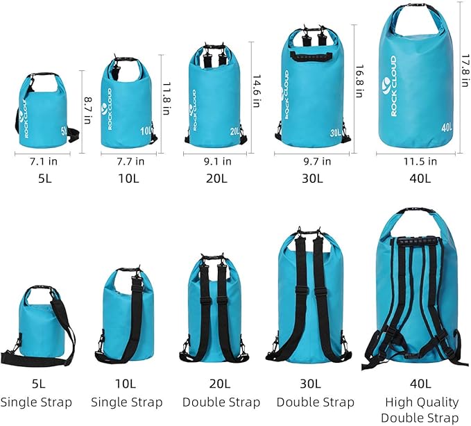 ROCK CLOUD Dry Bag Waterproof 20L Dry Sack - Image 2