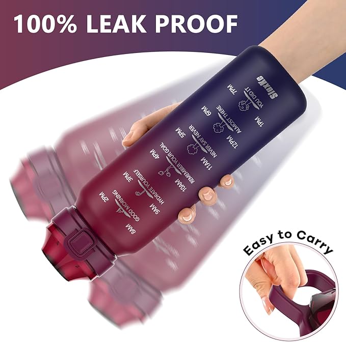 SLUXKE Insulated Water Bottle 24oz, Double Wall Vacuum 18/10 Stainless Steel - Image 5