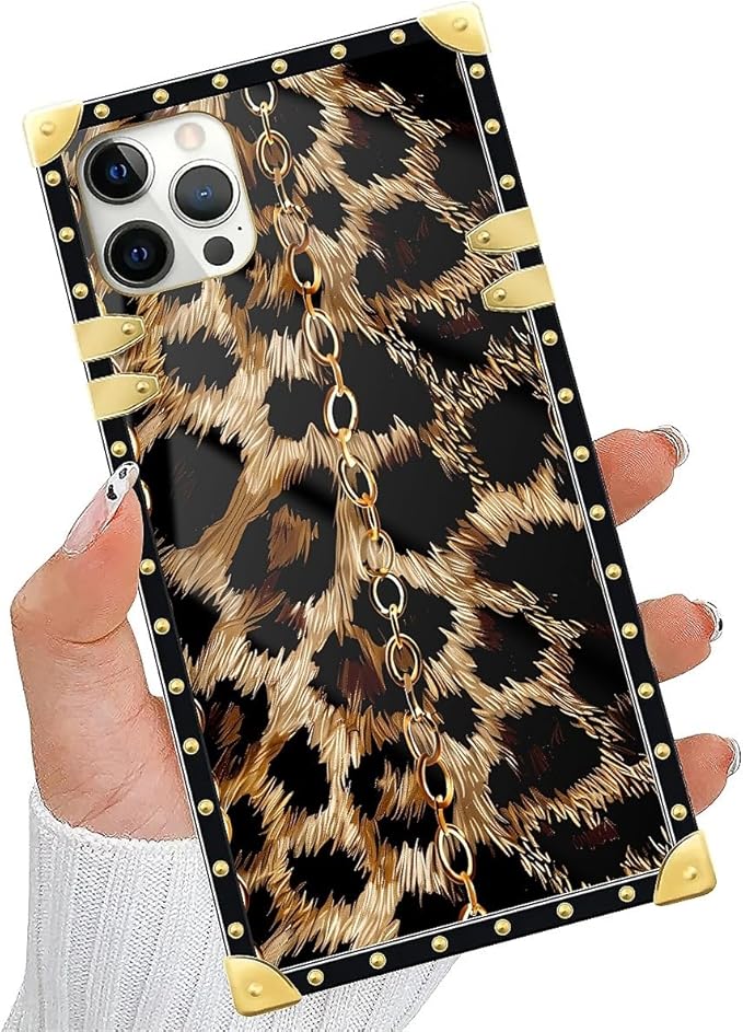 Compatible with iPhone 11 Pro Max Case, Seamless Gold Chain Leopard Luxury - Image 5
