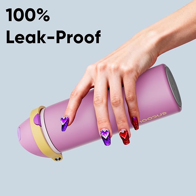 Insulated Water Bottle with Straw - Image 5