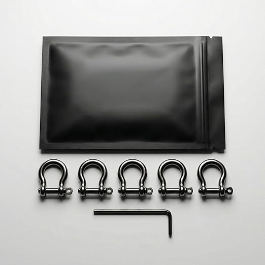 Gold 5/32" Bow Shackle, 5 Pack - Image 6