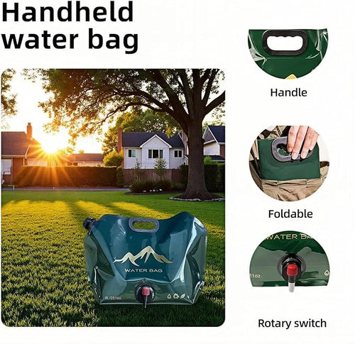 8L/281oz Outdoor Collapsible Water Jug BPA-Free w/Adjustable Faucet - Image 2