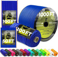 TECEUM Reflective Paracord Rope 1000 – 1000ft/200ft/100ft/50ft – 40+ Colors – by TECEUM