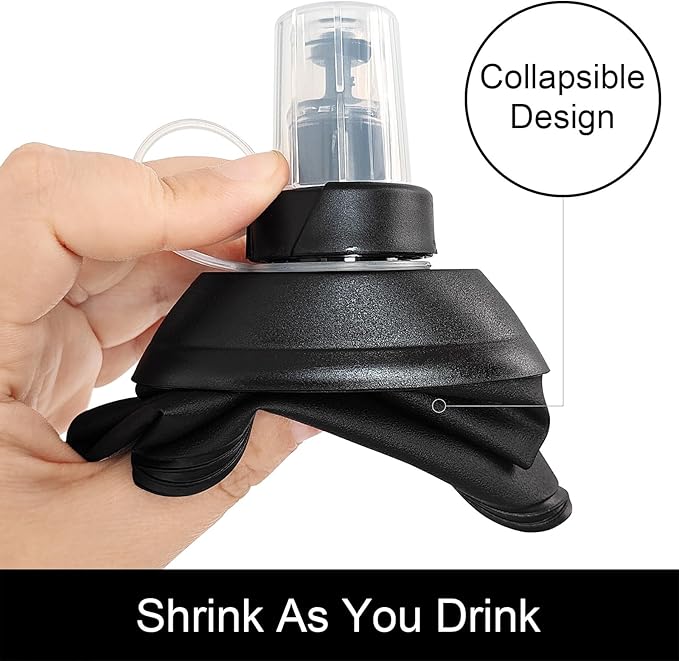 WILDREEDS 250ml Soft Flask, TPU Collapsible Soft Water Bottle - Image 3