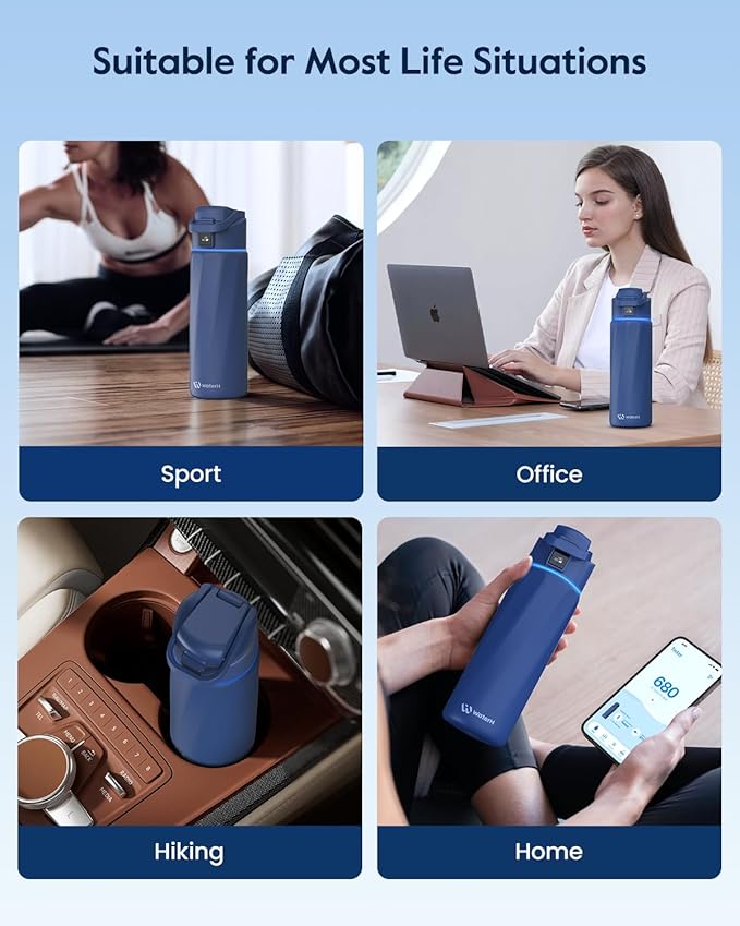 BOOST Smart Water Bottle that Reminds You to Drink, 24oz BPA-Free Stainless - Image 8