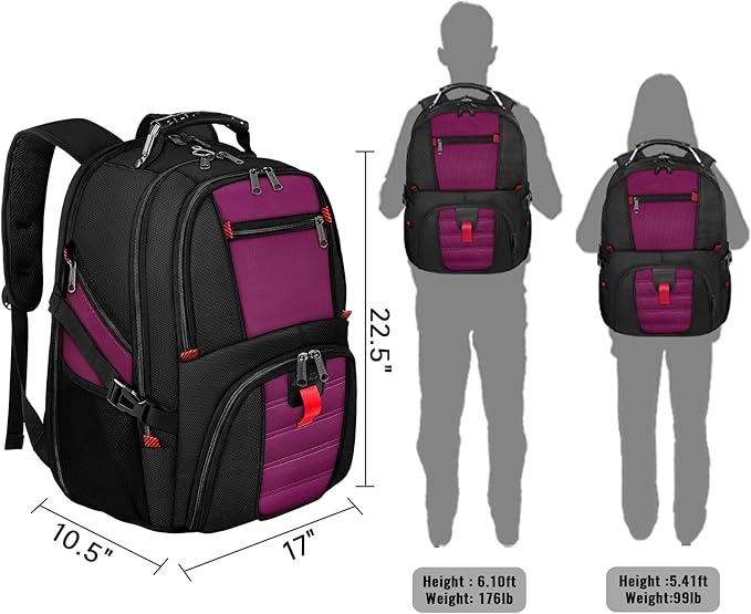 YOREPEK Large Backpack for Men, Extra Large Laptop Backpacks for Men Women - Image 7