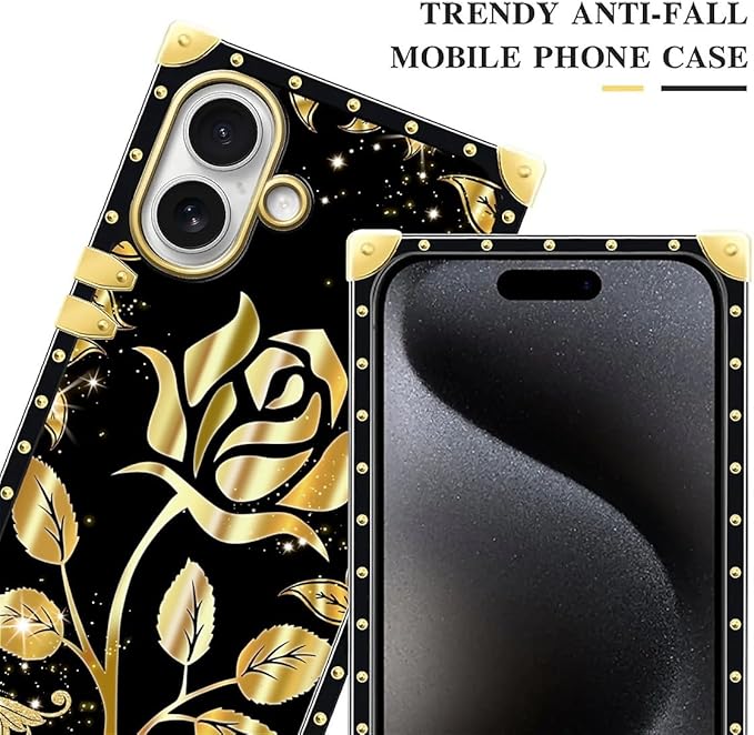 for iPhone 17 Case Luxury Golden Decoration - Image 4