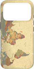 Globe Map Smartphone Cell Cover Gift World Map Pattern Phone Case by Unknown