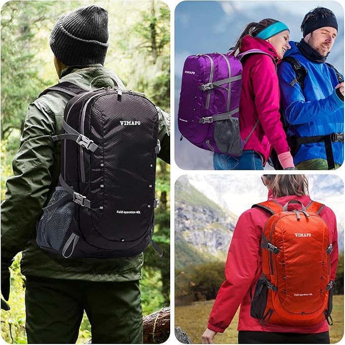 Packable Lightweight Backpack 40L, Ripstop Nylon Foldable Traveling Daypack - Image 6