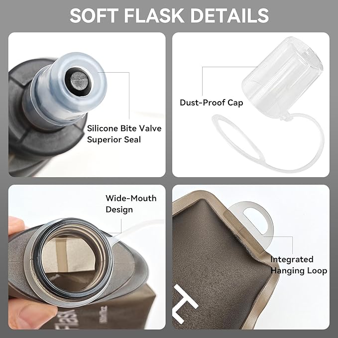 500ml Soft Flask Soft Water Bottle - Image 5