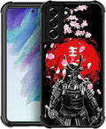for Samsung Galaxy S21 FE Case, Sakura Japanese Samurai Pattern Graphic Design by FKBRCL4U