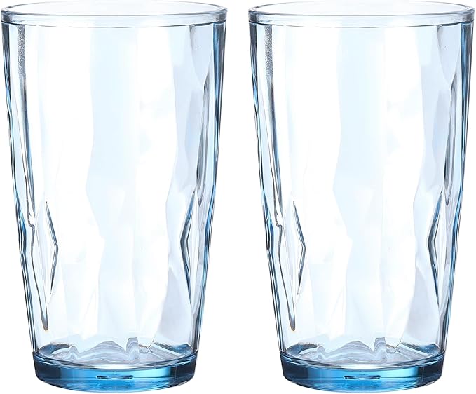 uxcell 17oz Acrylic Drinking Glasses, Sky Blue by uxcell