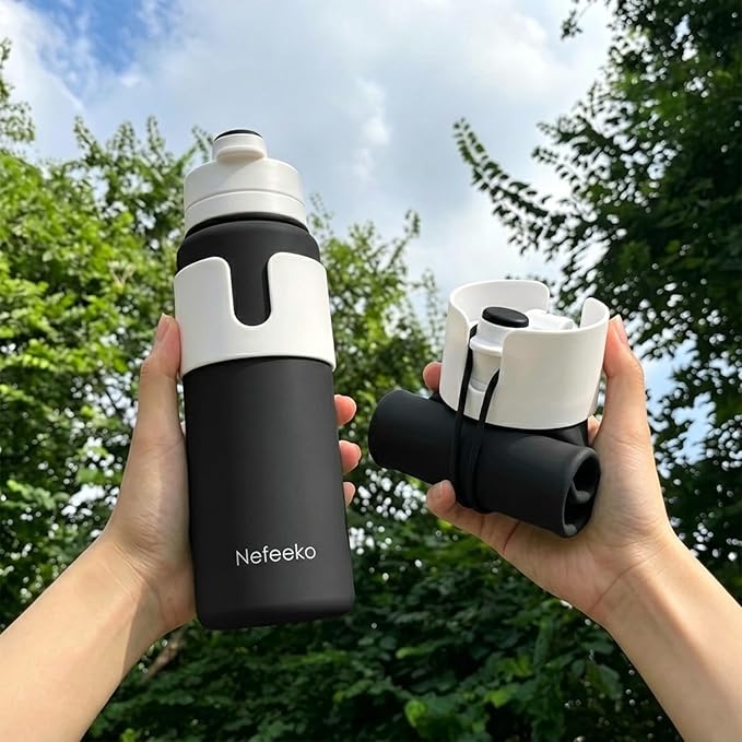Nefeeko Collapsible Water Bottle, BPA Free 26oz Foldable Water Bottle - Image 7