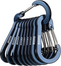 Booms Fishing CC5 Multi-Use Carabiner Clips, 10 Pack 2.3"/ 3.1" Caribeener Clips by BoomsFishing