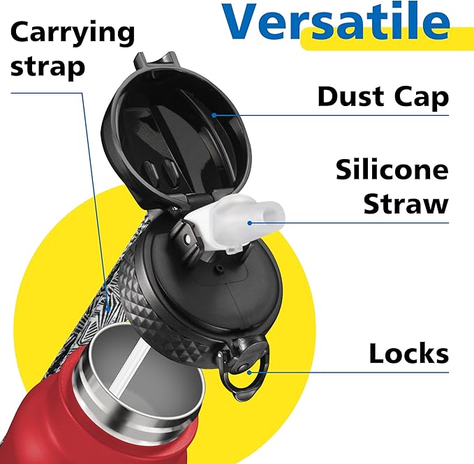 Han's Bottle Sports Water Bottle - 24 Oz - Image 3