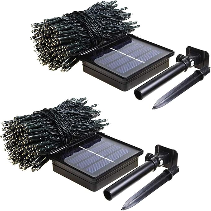 2 Pack 480 LED Solar Chrismas Lights Outdoor, 170 FT Super Long Solar String - Image 6