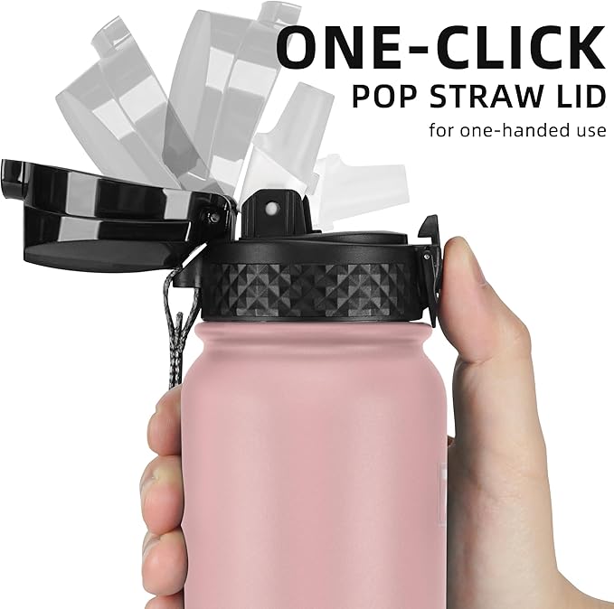 Fanhaw 20 oz Insulated Stainless Steel Water Bottle - Image 2