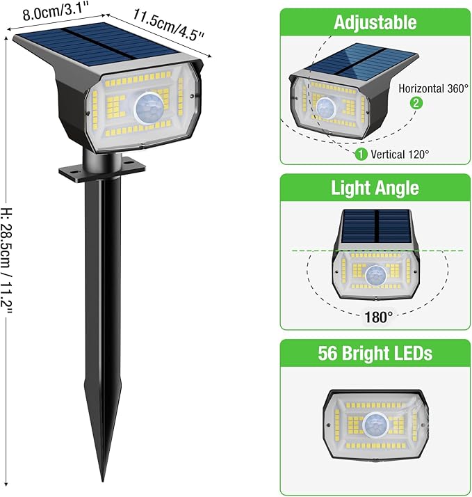 nipify Solar Spot Lights Outdoor Motion Sensor - Image 7