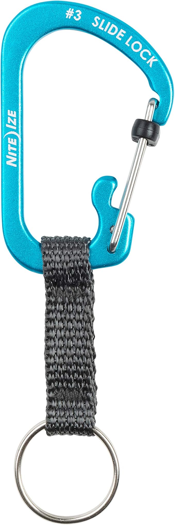 Nite Ize SlideLock Key Ring, Locking Carabiner Key Chain - Image 3