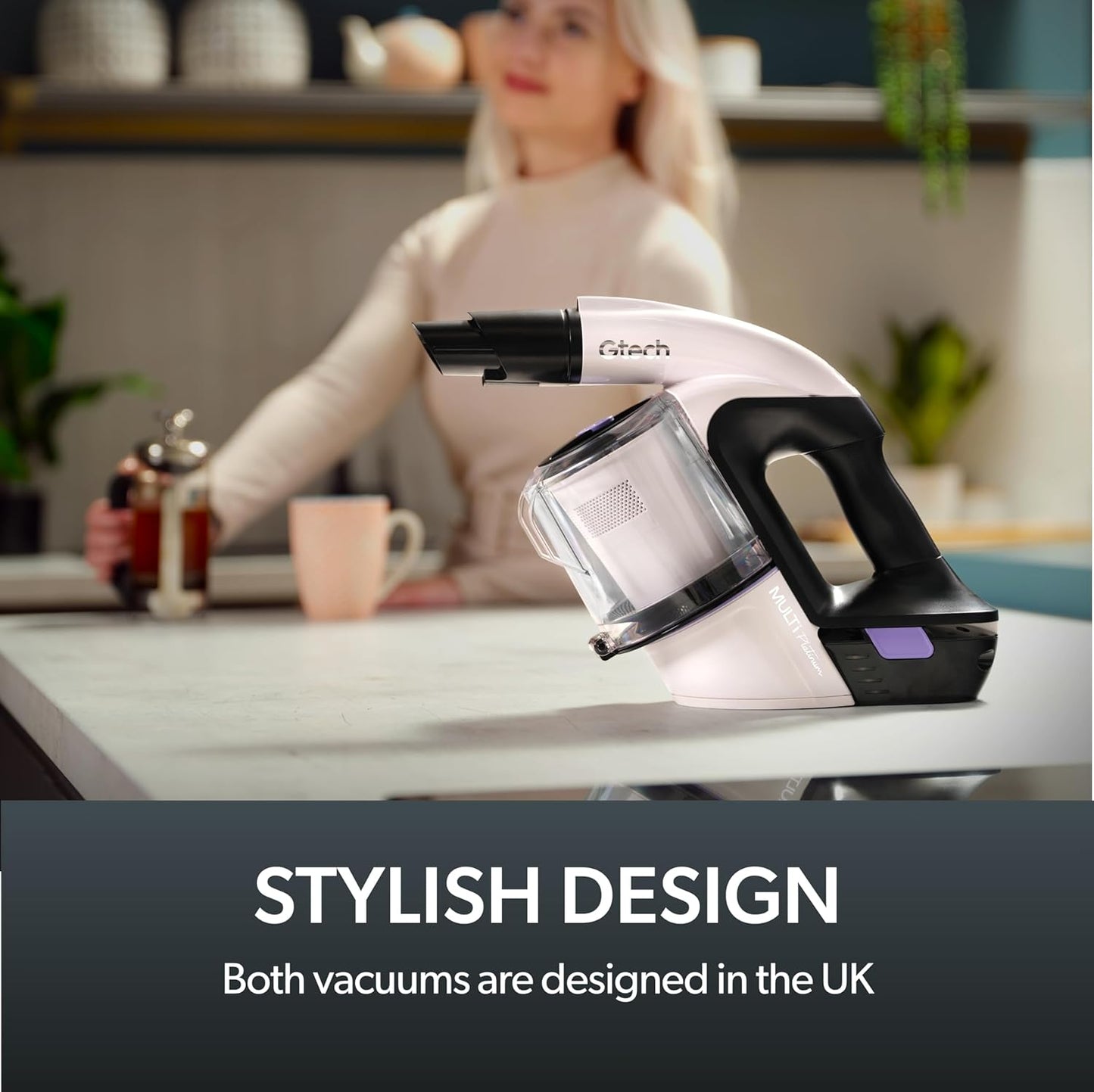 Gtech System Platinum Bundle Vacuum Cleaner Bundle - Includes The AirRam Platinum Upright and The Multi Platinum Handheld - Rechargeable 22V Lithium Ion Battery - Anti-Hair Wrap