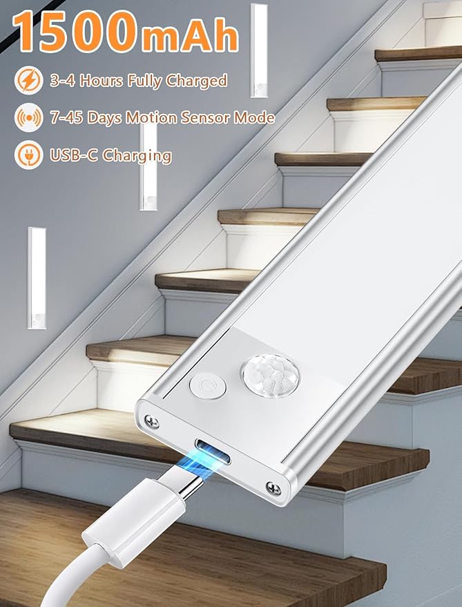 Under Cabinet Rechargeable Lighting: Motion Sensor Dimmable Lights Indoor - Image 5