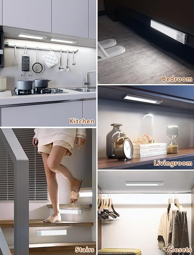 Under Cabinet Rechargeable Lighting: Motion Sensor Dimmable Lights Indoor - Image 7