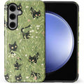 for Samsung Galaxy S24 Plus Case, HL2 Grass Cat Hybrid 2 Layer Hard Shell by Unknown