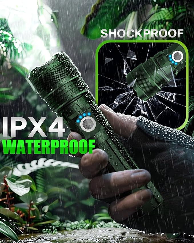 Victoper Green LED Flashlights, High Powered High Lumens Super Bright Tactical - Image 6