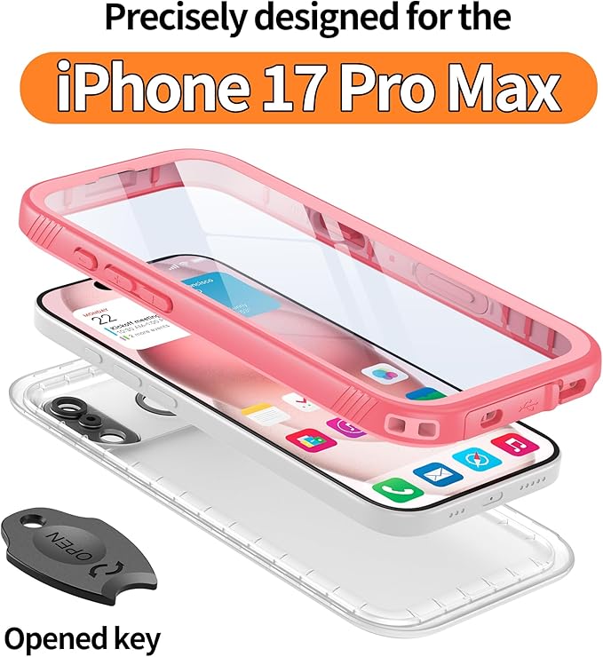 Cozycase TOP Waterproof Case for iPhone 17 Pro Max - Image 3