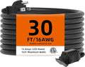 TiFFCOFiO Indoor Outdoor Extension Cord Waterproof, 30 Feet 3 Prong Power Cord by TiFFCOFiO
