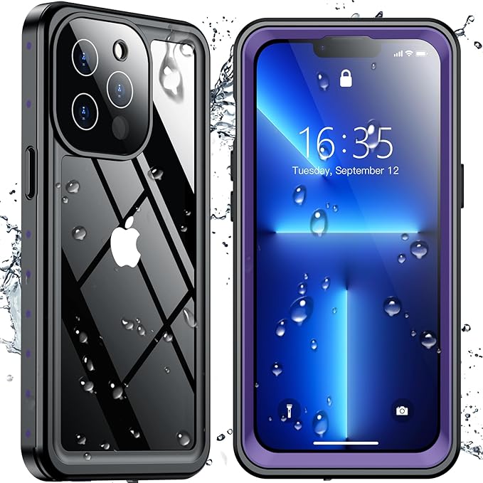 SPIDERCASE for iPhone 13 Pro Max Case Waterproof, Built-in Lens & Screen by SPIDERCASE