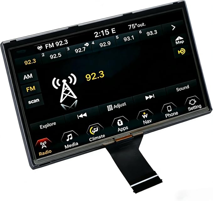 7" Uconnect Screen Replacement LCD Display by TepHnfTouchscreenLCDDisplay