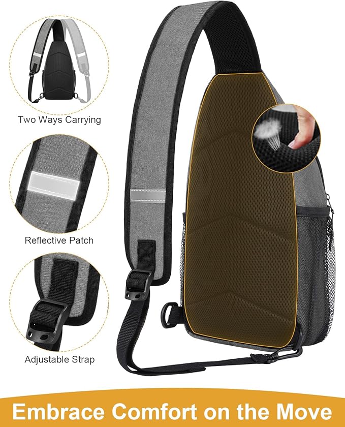 Pritent Crossbody Bags for Women Man Waterproof Sling Bag Backpack Trendy - Image 4